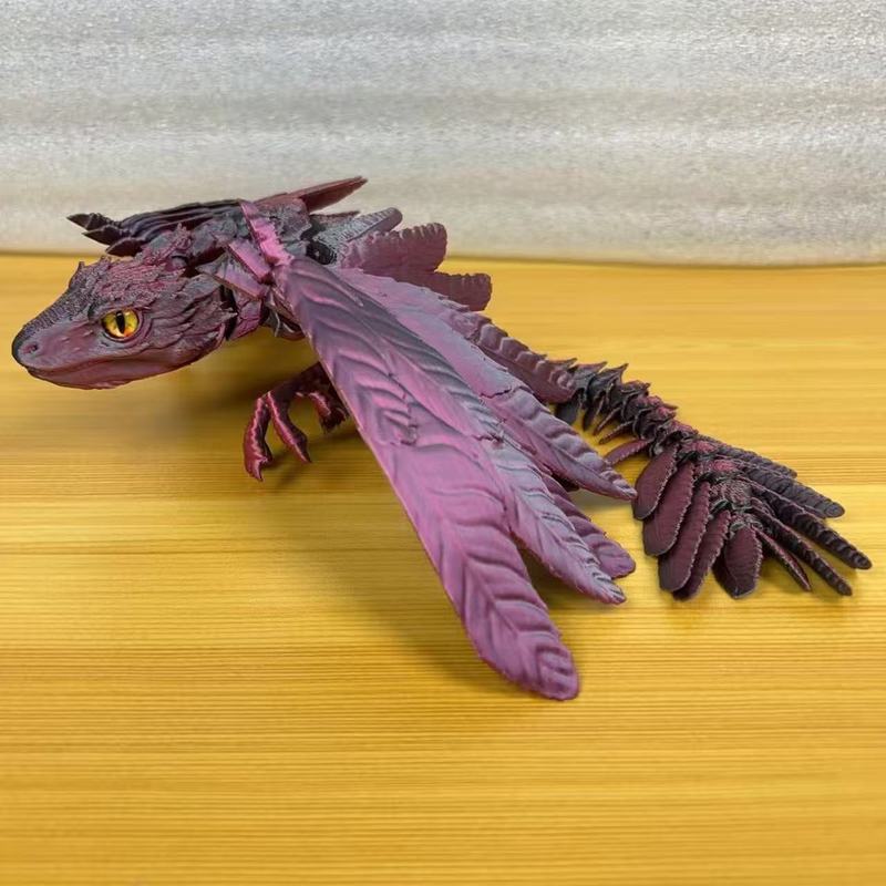 3D打印始祖鸟祖龙羽毛飞龙关节可动仿真儿童玩具摆件网红创意跨境|undefined