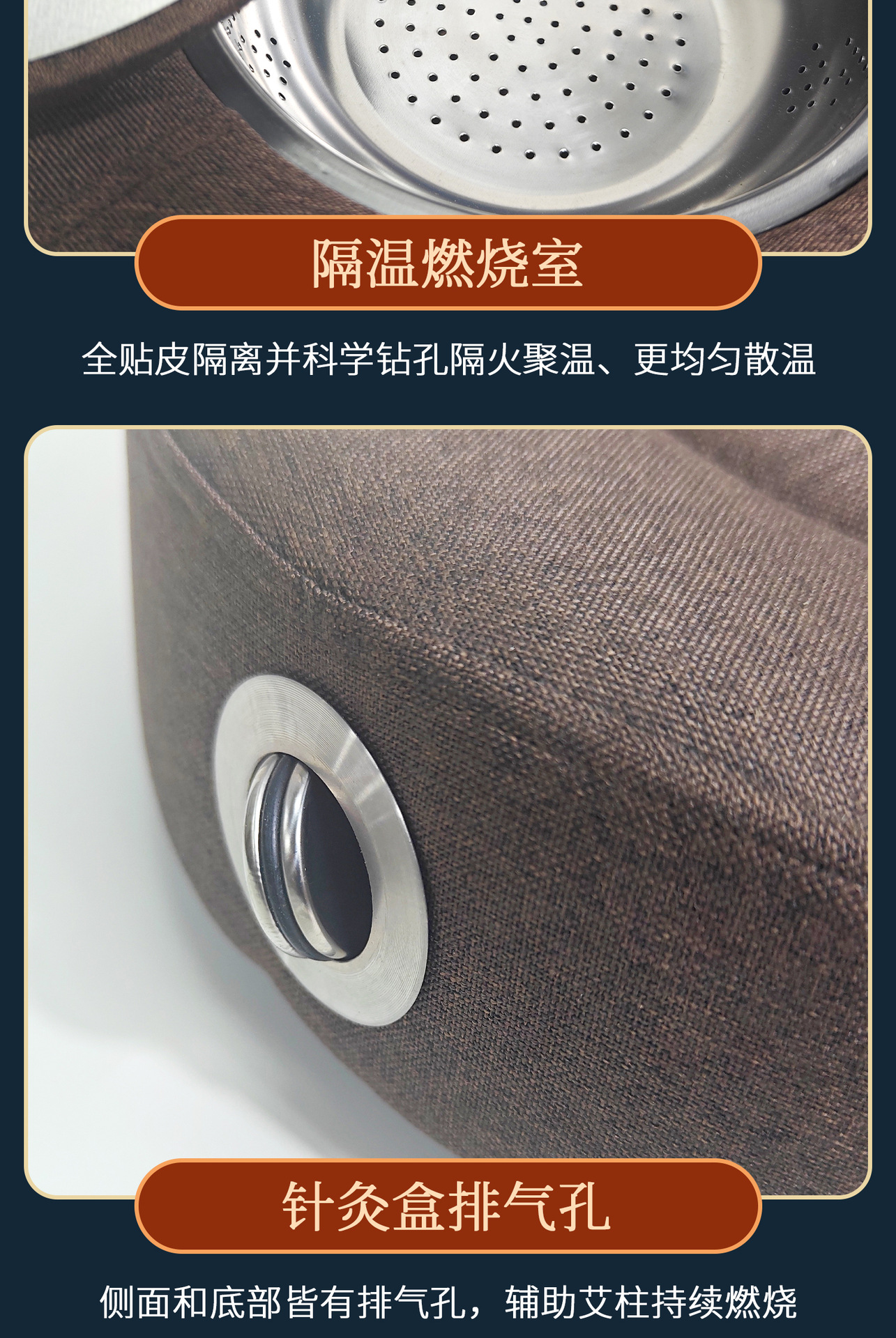 Wooden Moxibustion Stool Seat Cushion Cotton Linen Cover for Sitting Moxa Therapy Home Spa Meditation preparation