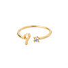 Golden ring with letters, hair accessory, Aliexpress, 18 carat, wholesale