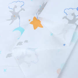 定制婴儿浴巾全棉纱布数码印花婴儿纱布面料活性涂料童趣印花加工