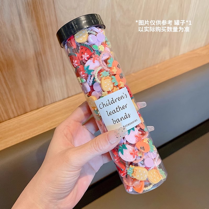 Flores de dibujos animados para niños pulgar anillo de cabello de cabello de niña elástica buena banda de cabello nuevo estilo coreano accesorios para el cabello de bebé