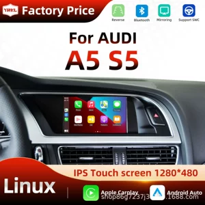 Audi A5 S5 8.8 düym Naviqasiya Bluetooth Arxa Görüntü Mərkəzi Ekran