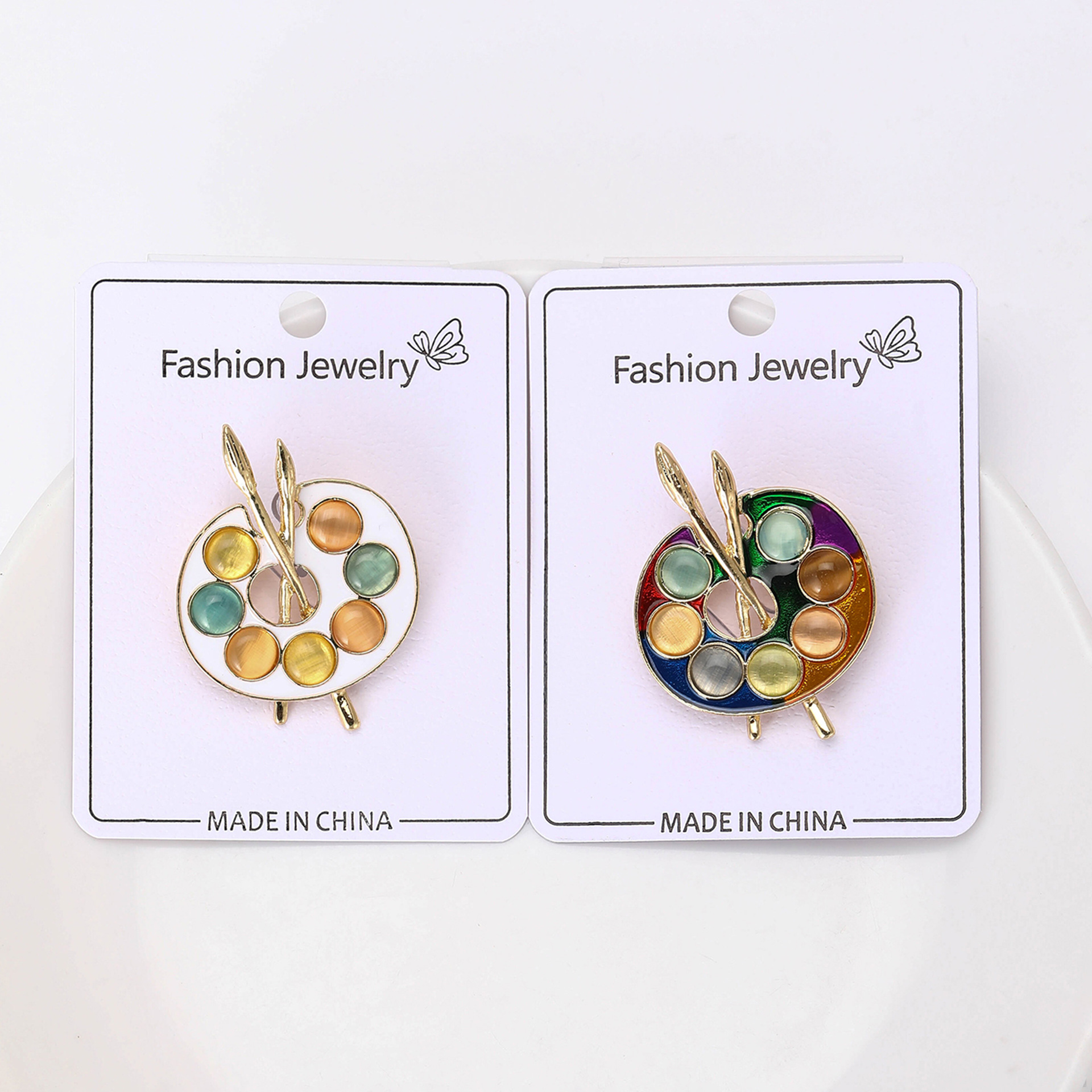 Alloy Material Retro Pin Palette Alloy Enamel Women's Brooches