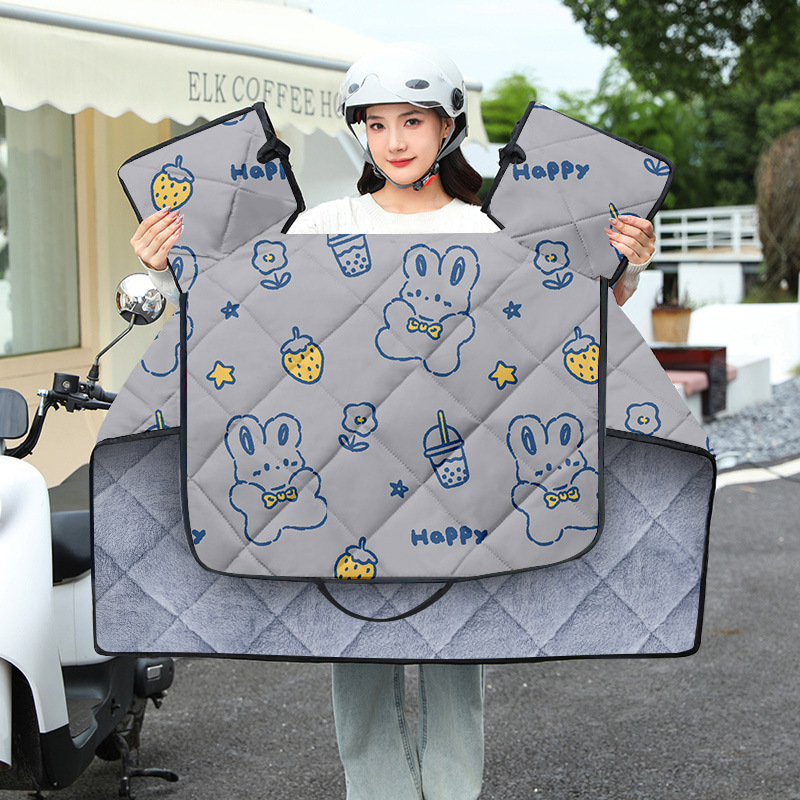 電動自転車用防風カバー 冬用 サメ皮風 厚手 耐摩耗性 耐汚れ性 防寒 バッテリーカー オートバイ 新型|undefined