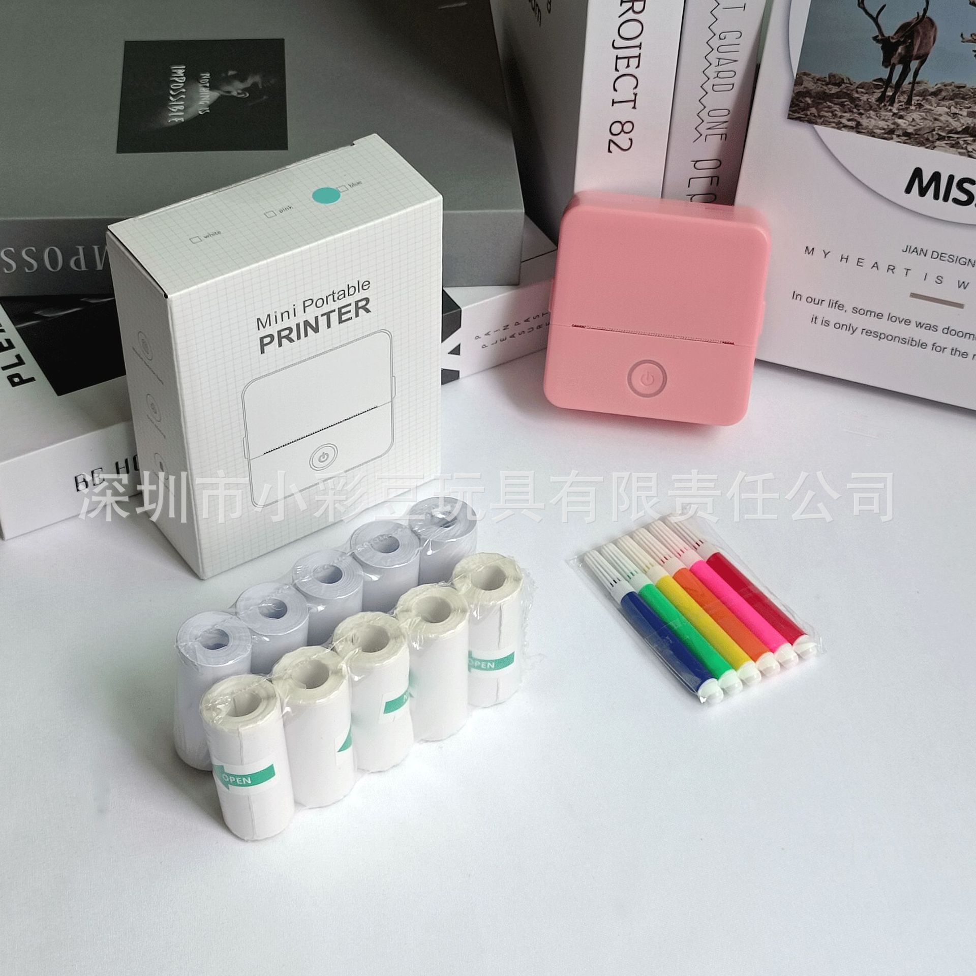 X6 파우더 + 감열지 5개 + 접착지 5개 + 컬러펜