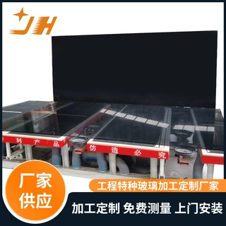 灰色加厚钢化玻璃 8mm 灰玻边料边角料酒店工程玻璃厂家定制加工