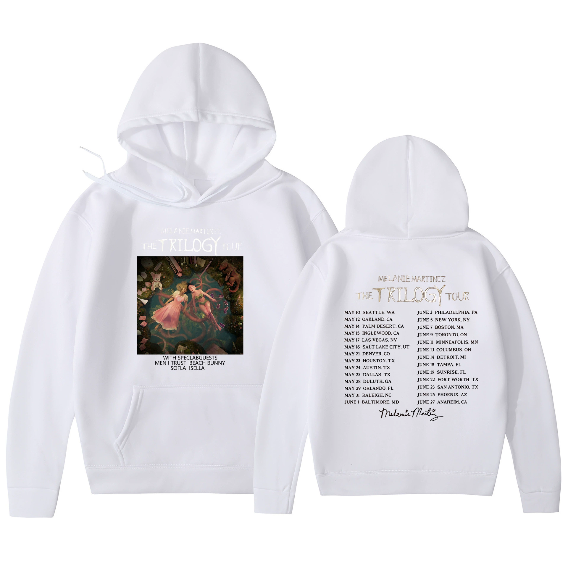 Худи‑пуловер (Foreign Trade) Melanie Martinez «The Trilogy Tour» с принтом, унисекс, размеры S–3XL