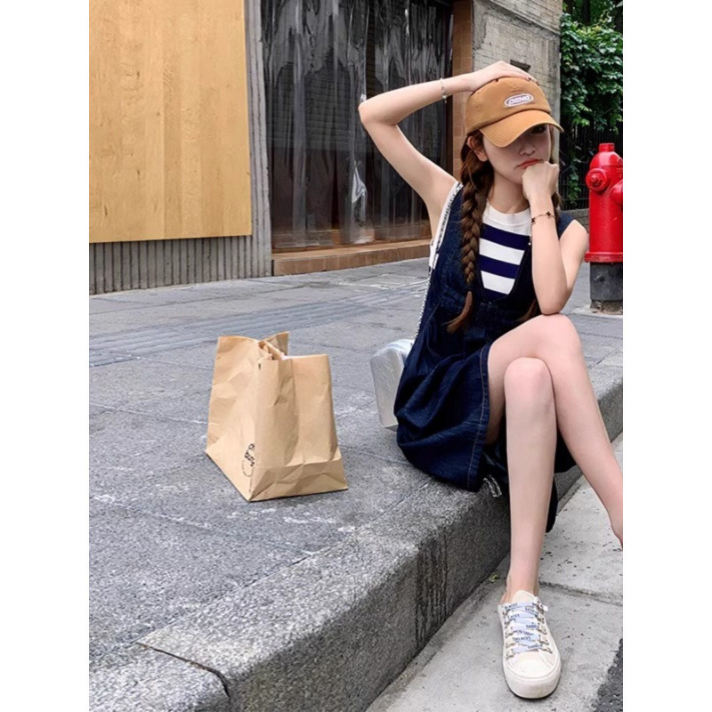 新疆チベット四川西部オリジナル旅行服ボウデニムオーバーオールショートパンツレディーススタイルジャンプスーツ|undefined