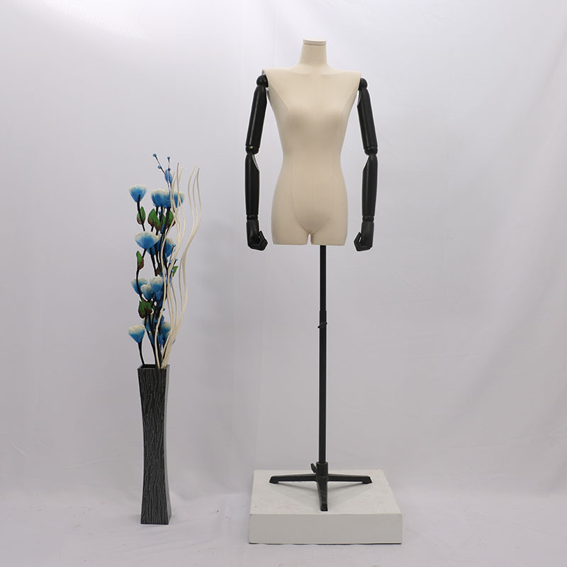 Hombro plano modelo femenino venta al por mayor tienda de Ropa Accesorios modelo de ropa de mujer estante maniquí soporte de exhibición modelo de media longitud