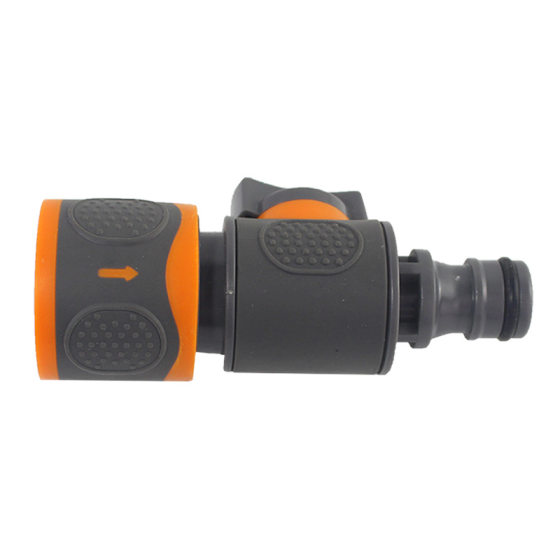 Deyi 4 points 6 points straight-through car wash water pipe joint rubber straight-through valve with switch faucet hose repair connection