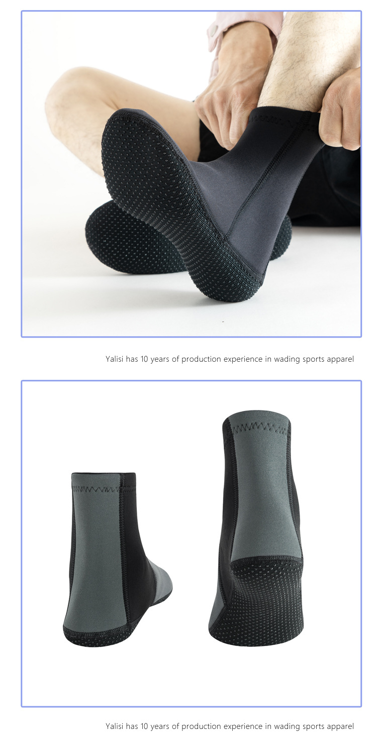Camouflage Diving Socks 3mm Non-slip Water Sports Shoes For Unisex_voghion.com