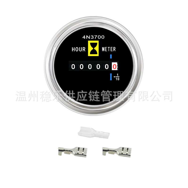 Working Hours Meter 52mm Chronograph Meter 4N3700 4N-3700 Excavator Loader Stabilizer Meter