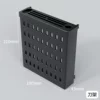 Knife rack with safety baffle (Black)
