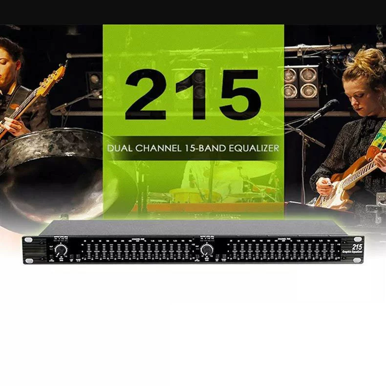 Производитель, прямые трансграничные продажи, 215XL двойной 15-полосный эквалайзер, профессиональный, для дома, сцены, выступлений, свадеб, караоке, конференций, настройки