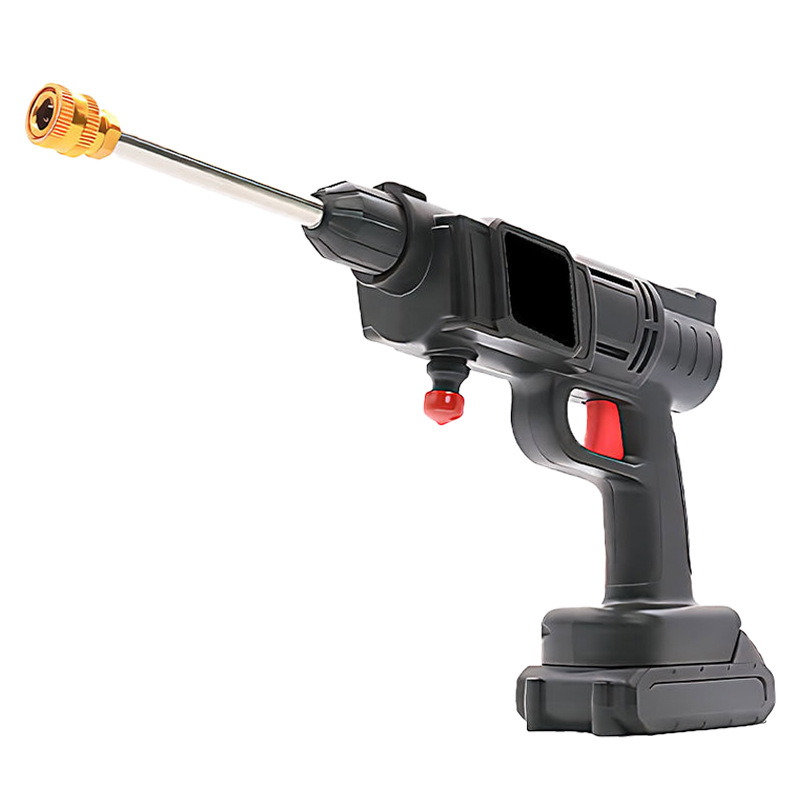 Pistola de agua de alta presión para lavado de autos con batería de litio, pistola de agua portátil y potente, herramienta para lavado de autos, cargador, potente amplificador image 6