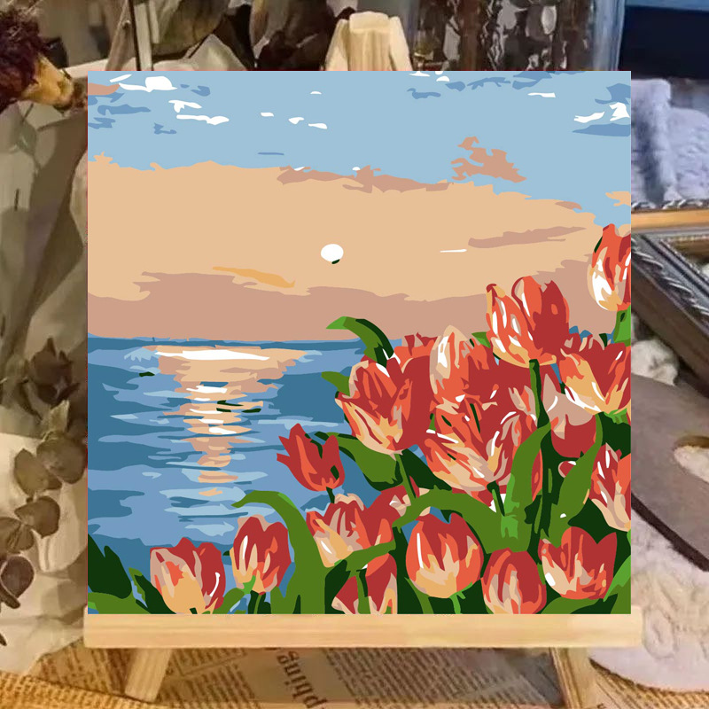 R085 / 20*20cm paint+brush+backing board