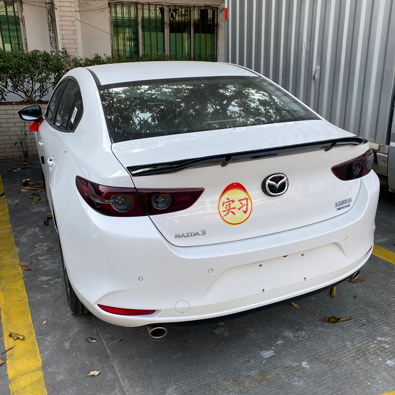 Suitable for 2020-2024 Mazda 3 Next Generation Rear Wing New Angkesela Modified R Style Fixed Wing