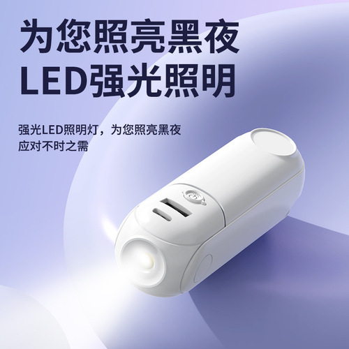 Portable Mini Fan with Foldable Design, USB Student Dorm Small Fan with Charging, Ultra-Silent