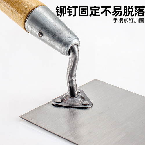 Cross-border trapezoidal plasterboard trowel for wall bricklaying shovel rivet spatula for tiling plastering knife trapezoidal bricklaying knife