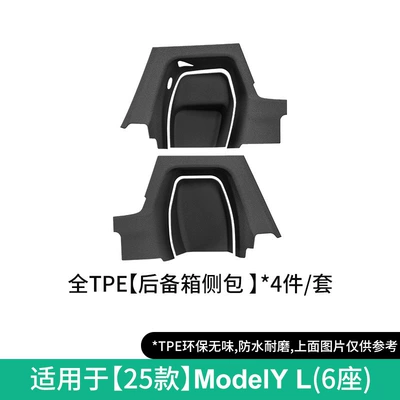 Waterproof Special Car Floor Mats, Modelə uyğun ayaqaltı - 25-tesla-model-yl-trunk-side-bags-without-carton
