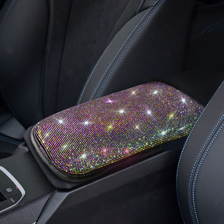 Fushou – Armrest box pad Car Interior - colorful-diamond