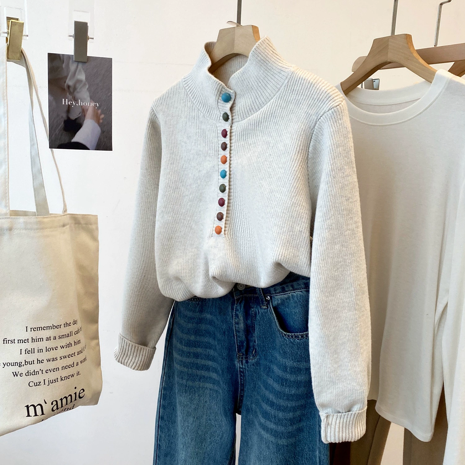 Темперамент дикий свитер вязаный пуловер женский новый внешний вид маленький топ вязаный абрикосовый серый