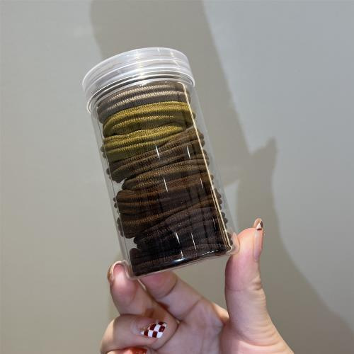 6#브라운 10개 작은 머리끈