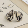 Retro ring hip-hop style, accessory, punk style, on index finger, Amazon