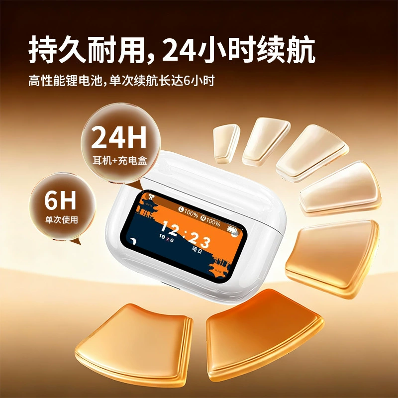 Wireless Bluetooth Headset 2026 New Huaqiangbei Long Battery Life Suitable for Apple Airpods Noise Canceling Headphones Bluetooth