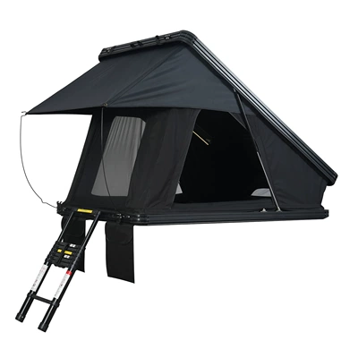 Aluminum Triangular Elevated Roof Tent, Rainproof and Sunshade, Outdoor Quick-Open Hard-Core Off-Road Vehicle Tent (Avtomobil dam çadırları)