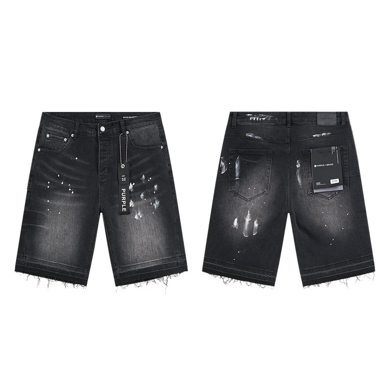 Jeans de marca púrpura de la calle alta, negro delgado, comercio exterior transfronterizo, nuevo elástico lavado con agua para hacer ropa vieja para hombres