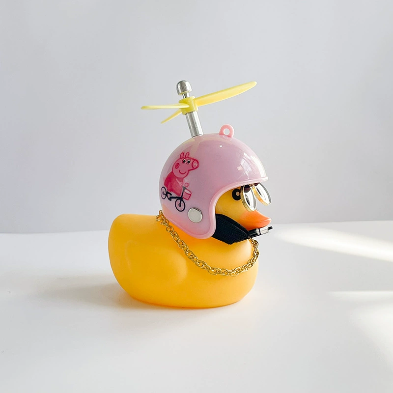 B.Duck, helmet, electric car with accessories, accessory