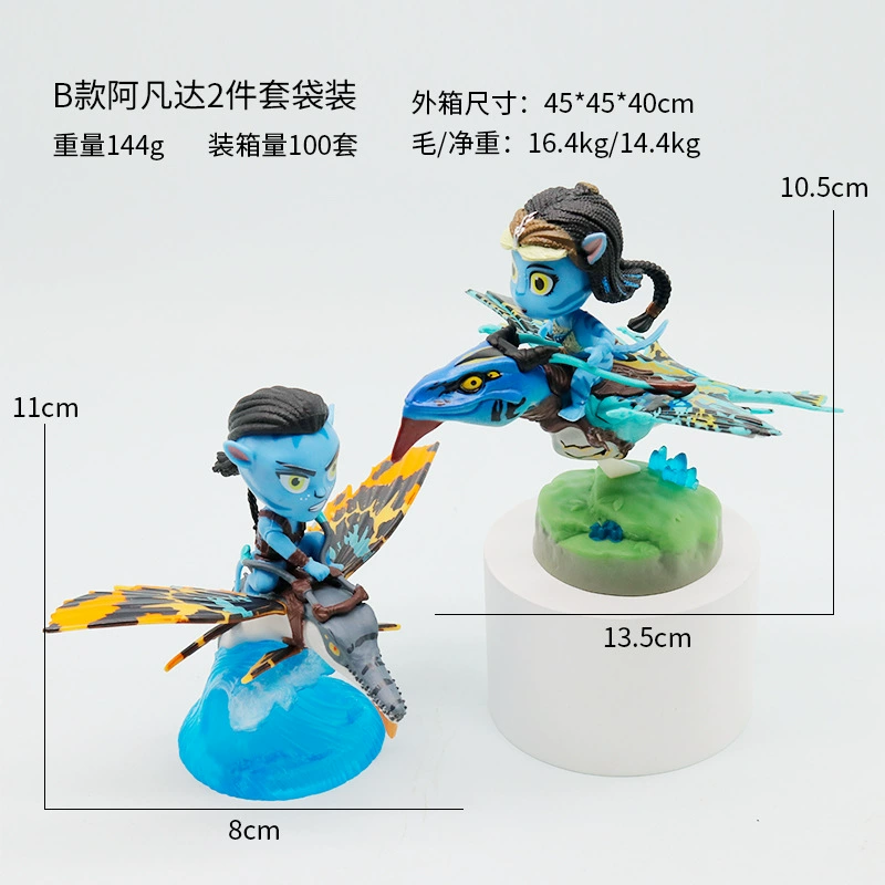 Фигурка (Beast Kingdom) Avatar 2 Jack и Netine, 2 шт., ПВХ, настольная декорация