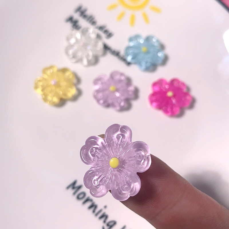 Accesorios transfronterizos de resina de cereza diy clips para el cabello accesorios para el cabello estuche de teléfono móvil material de colgante hecho a mano taza de agua botón de zapato