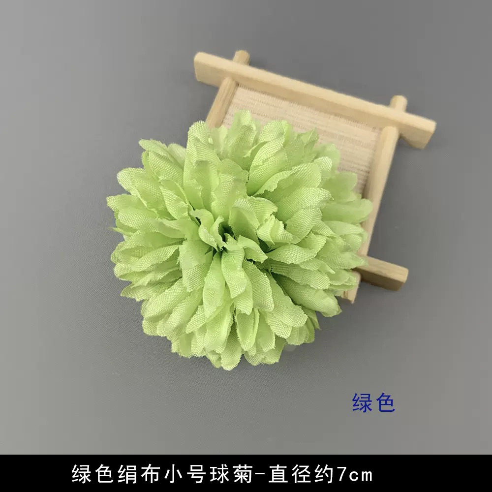 Simulación verde flor al por mayor flor falsa hecha a mano material pinza de flores accesorios de tocado de flor pequeña decoración del salón de bodas