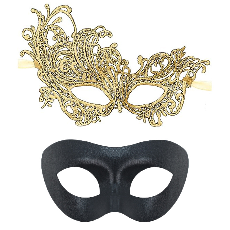 Amazon Hot Sale Halloween máscaras Half-Face máscaras de fiesta props bar máscaras