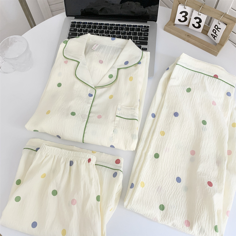 Yunduo Cotton-HCW-001# three-piece set of dots