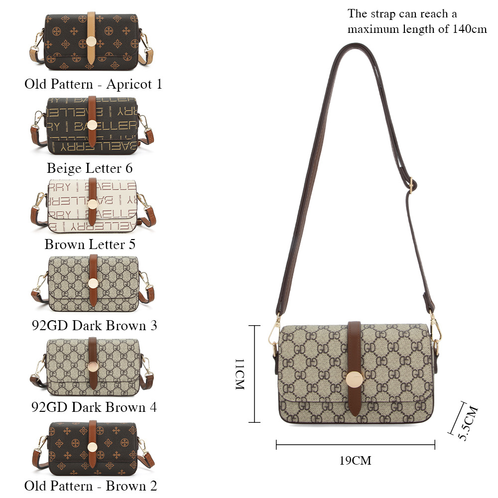 Baellerry 2023 New Women's Magnetic Buckle Plaid Large Capacity Single Shoulder Crossbody Bag High End Women's Bags_voghion.com