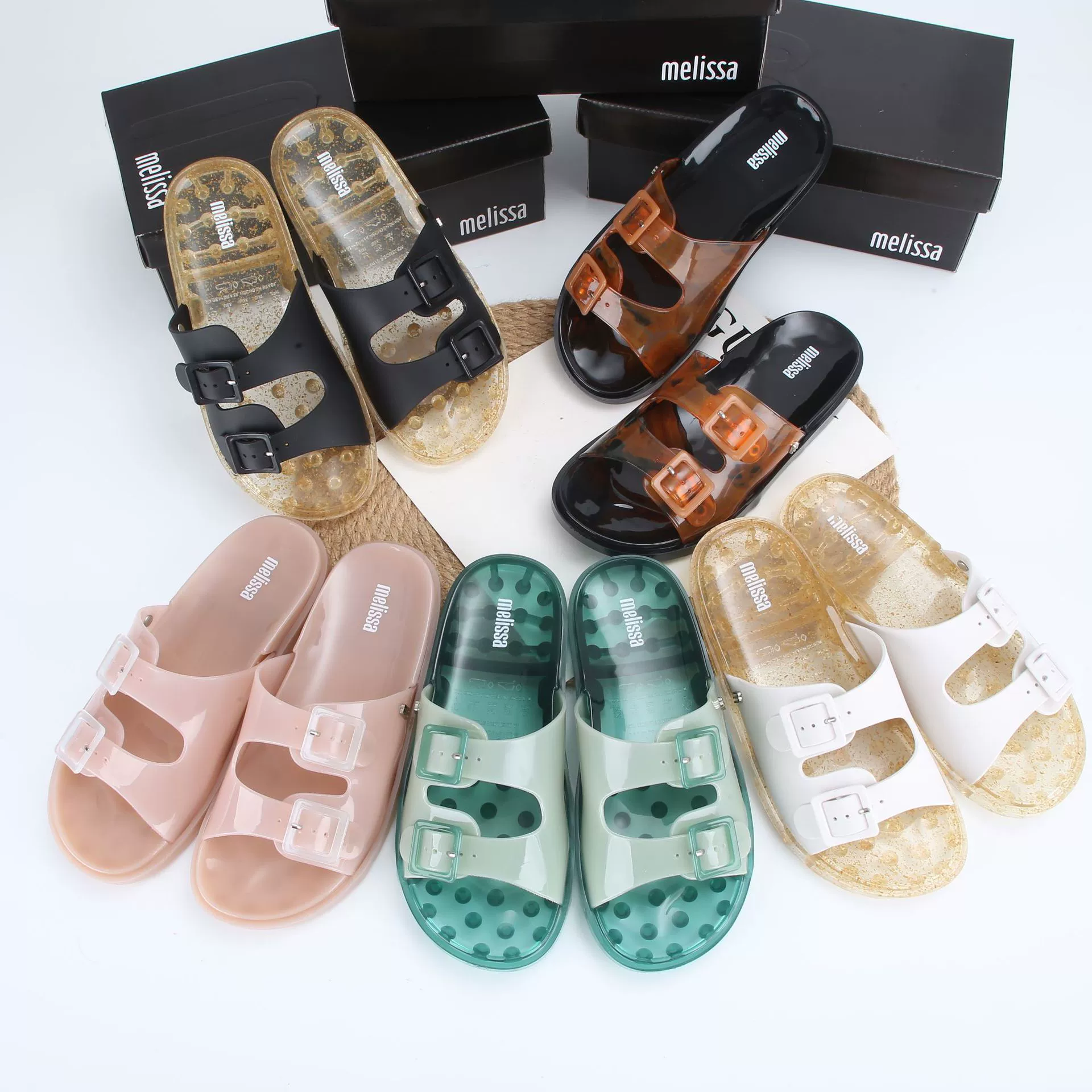 2022 Melissa Новые Jelly Shoes Melissa Drag Drag Drives повседневные тапочки пляжные обувь
