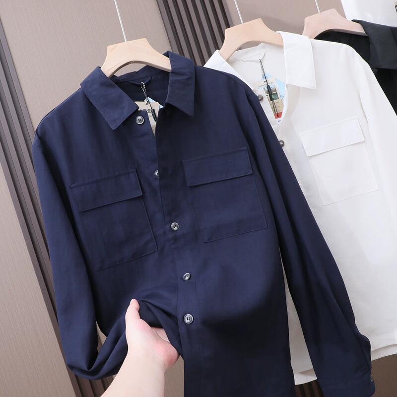 Italian-Style Light Luxury Line! Men's Long-Sleeve Shirt-Style Jacket Made from Linen and Lyocell Blend, Cool, Lightweight, Wrinkle-Resistant, and Comfortable Italian-Style Light Luxury Line! Men's Long-Sleeve Shirt-Style Jacket Made from Linen and Lyocell Blend, Cool, Lightweight, Wrinkle-Resistant, and Comfortable