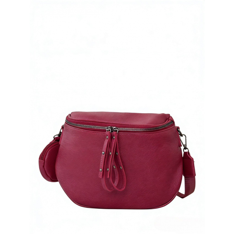 Women's Large Capacity Leather Saddle Bag, Casual Trendy Versatile Cowhide Shoulder Crossbody Bucket Bag, Top Grain Leather - Thumbnail 6