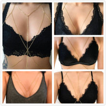 金色链条项链身体链 欧美外贸跨境  Gold Chain Bodychain  BC137