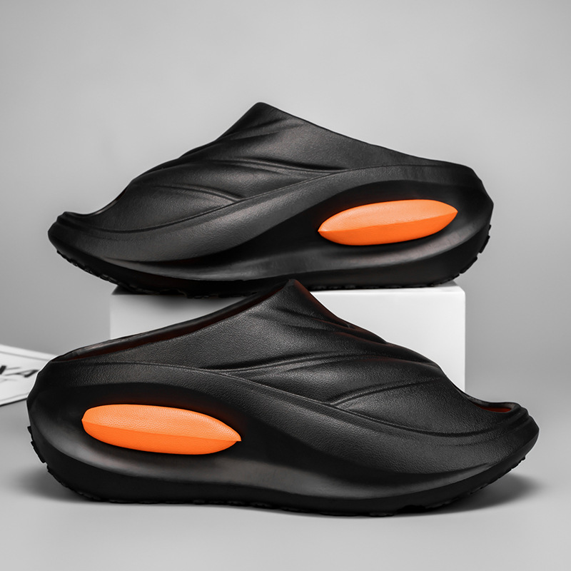 Zapatillas de alta elasticidad 2025 nuevos deportes de motocicleta al aire libre hombres y mujeres usan sandalias de plataforma antideslizantes en la playa slippers