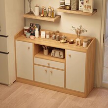 餐边柜靠墙一体家用厨房橱柜简易家用客厅储物置物柜碗柜茶水柜