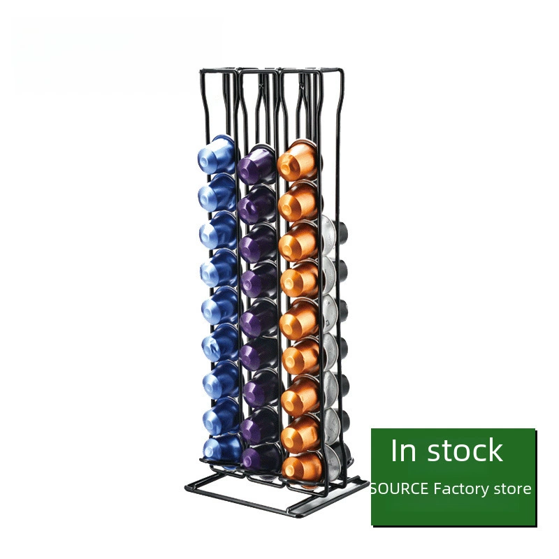 Стеллаж для хранения кофейных капсул OASISWJ для Nespresso, 60 капсул, электрополировка