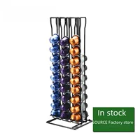 Стеллаж для хранения кофейных капсул OASISWJ для Nespresso, 60 капсул, электрополировка