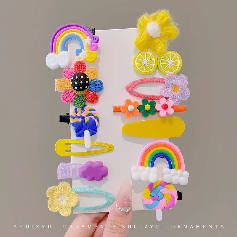 Horquilla de los niños bebé no duele el abrigo del pelo flequillos rotos horquilla tocado niña bebé clip pelo accesorios