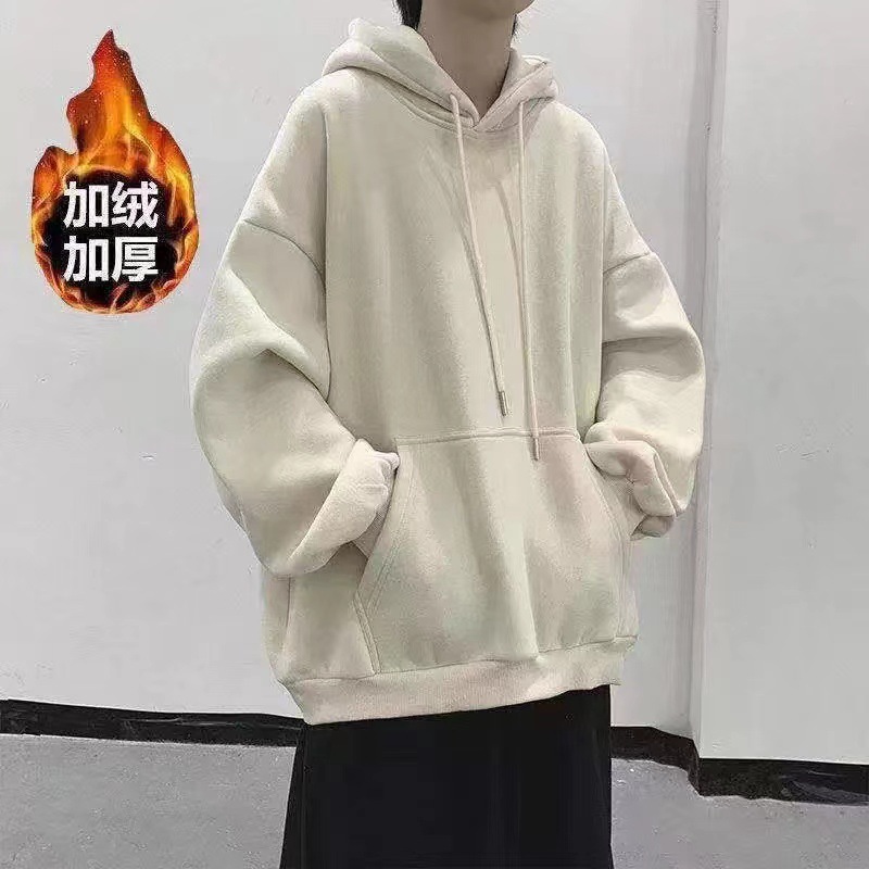 Comercio exterior transfronterizo chaqueta de hombre otoño y invierno de terciopelo grueso chaqueta de moda encapuchada de hombre y mujer chaqueta deportiva casual de hombre