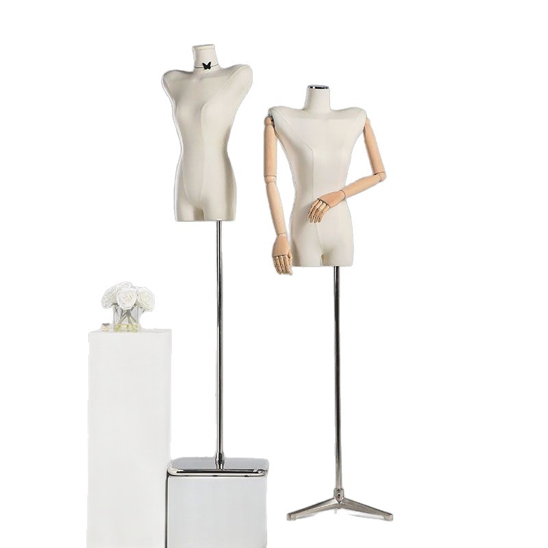 Modelo de hombro de la tienda de ropa accesorios de mujer plataforma de hombro plano de todo el cuerpo marco de modelo de ropa de mujer estante de ventana image 6
