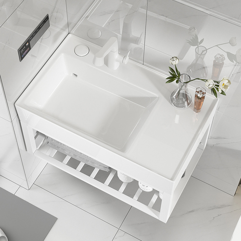 Baño simple lavabo tipo pared lavabo de acero inoxidable lavabo lavabo balcón lavabo pequeño lavabo de casa